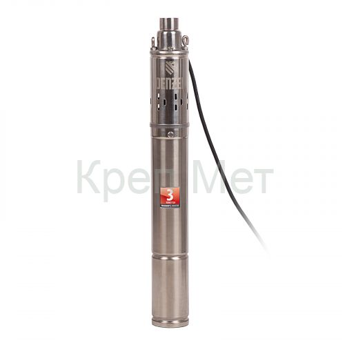 Скважинный насос DWS-3-75, винтовой, диаметр 3", 500 Вт, 1600 л/ч, напор 75 м Denzel