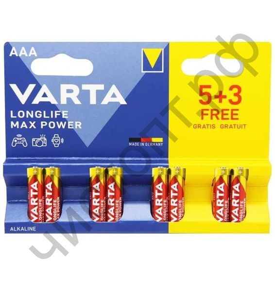 VARTA LR03-5+3 BL LONGLIFE MAX POWER (MAX TECH) (160)