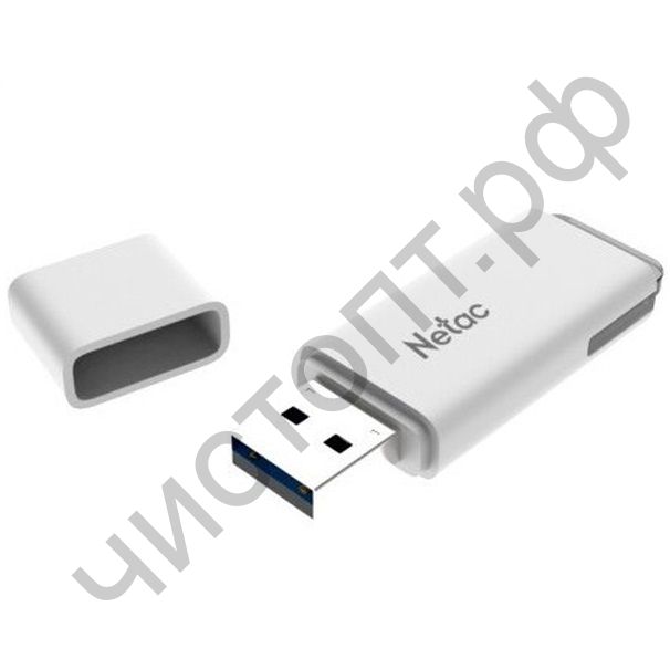 флэш-карта Netac 4GB U185 белый с LED индикатором