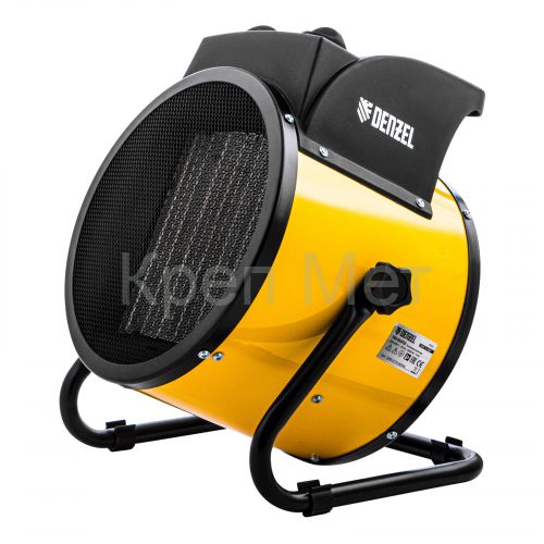 Тепловая пушка, керамический нагреватель (тепловентилятор) DHC 5-400, 230 В, 0.04/3/5 кВт Denzel