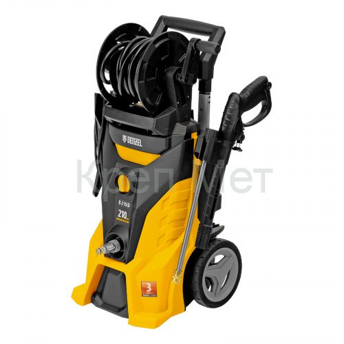 Моечная машина высокого давления R-210iD, 2600 Вт, 210 бар, 8.0 л/мин, асинхронный двигатель, барабан Denzel