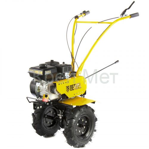 Мотоблок DPT-170, 7 л.с, ременное сцепление, ширина 85 см, глубина 35 см, фрез 3 х 3, ШОМ, передачи 2В/1Н Denzel