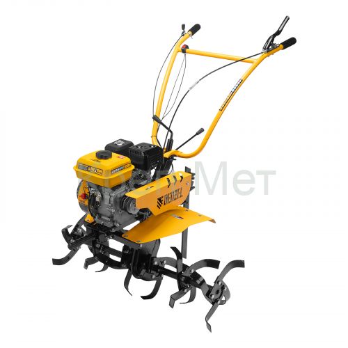 Мотоблок DPT-370S, 7 л.с., ремен.сцеп, фрез 3х4, ШОМ, передачи 3В/1Н Denzel