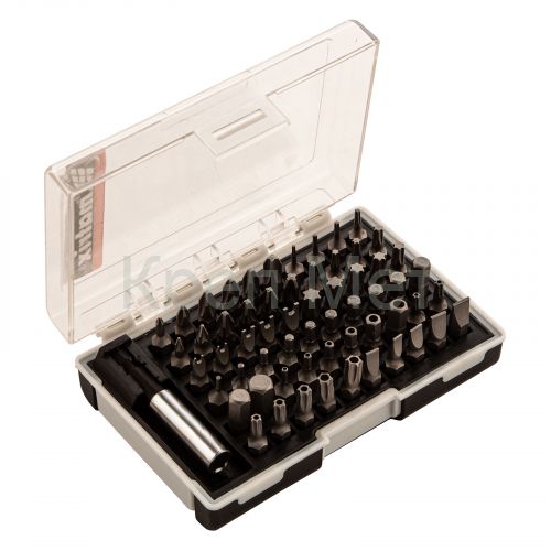 Набор бит с магнитным держателем, CrV, 61 шт. Matrix