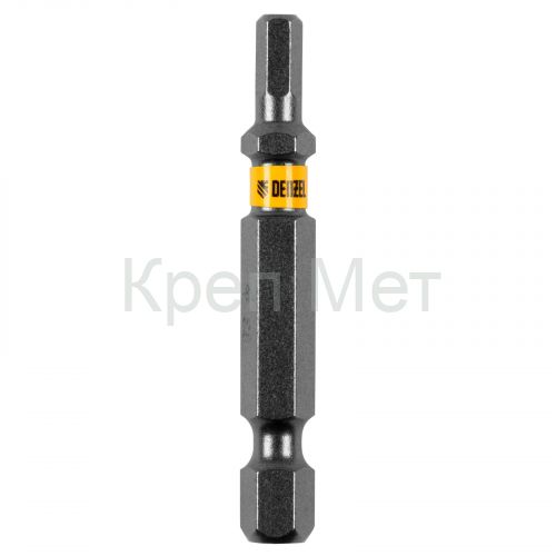 Бита HEX 4х50, сталь S2, шестигранный профиль, 10 шт. Е 6,3 Denzel