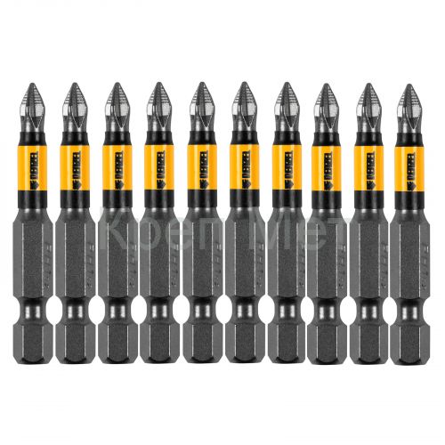 Бита PH1х50, сталь S2, цилиндр., 10 шт. Е 6,3 Denzel