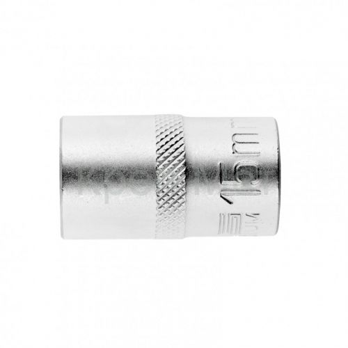 Головка торцевая, 15 мм, двенадцатигранная, CrV, под квадрат 1/2, хромированная Stels