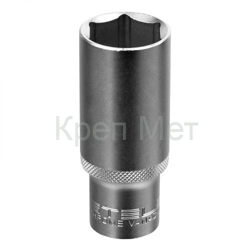 Головка торцевая удлиненная, 24 мм, шестигранная, CrV, под квадрат 1/2 Stels