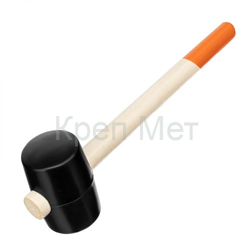 Киянка резиновая, 450 г, черная резина, деревянная рукоятка Sparta