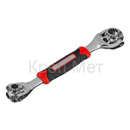 Ключ универсальный 48 в 1, СrV, 8-19мм, Spline Matrix