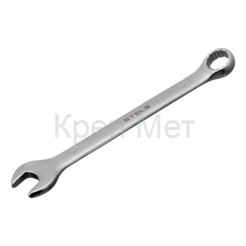 Ключ комбинированный, 12 мм, CrV, матовый хром Stels