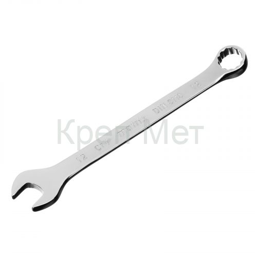 Ключ комбинированный, 12 мм, CrV, полированный хром Matrix