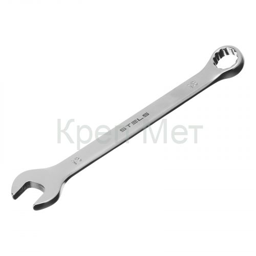 Ключ комбинированный, 13 мм, CrV, матовый хром Stels