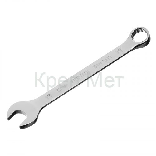 Ключ комбинированный, 19 мм, CrV, полированный хром Matrix