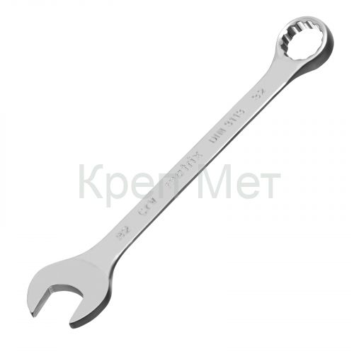 Ключ комбинированный, 32 мм, CrV, матовый хром Matrix