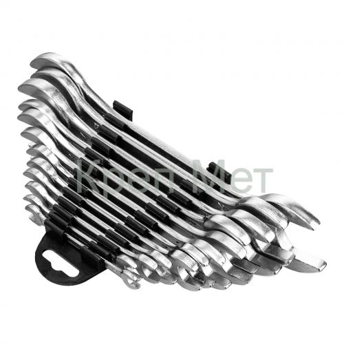Набор ключей рожковых, 6 х 32 мм, 12 шт, хромированные Sparta