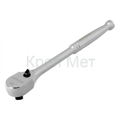 Ключ-трещотка 3/8", CrV, 120 зубьев, цельнометаллический, хром Gross