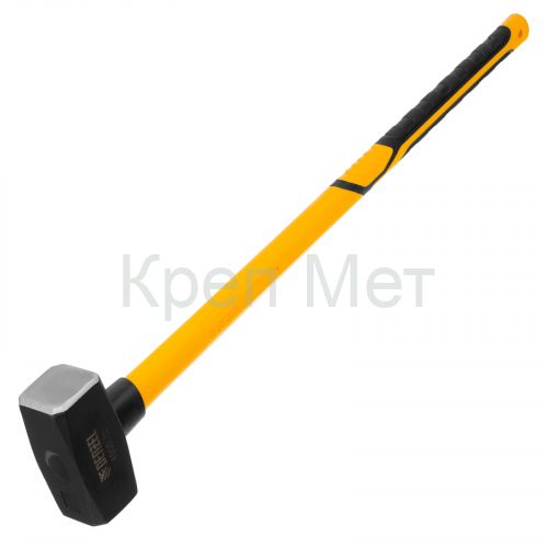 Кувалда 4000 г, кованая, фибергласовая  рукоятка c TPR покрытием, 880 мм Denzel