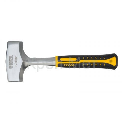 Кувалда 1,5 кг, цельнометаллическая, двухкомпонентная рукоятка Denzel