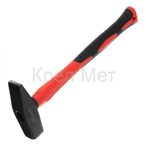 Молоток слесарный optimal, 600 г, фибергласовая обрезиненная рукоятка, квадратный боек Matrix