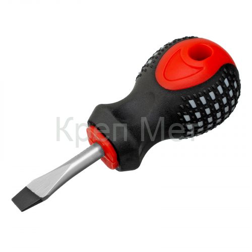 Отвертка Fusion, SL6 х 38 мм, CrV, трехкомпонентная рукоятка "Anti slip" Matrix