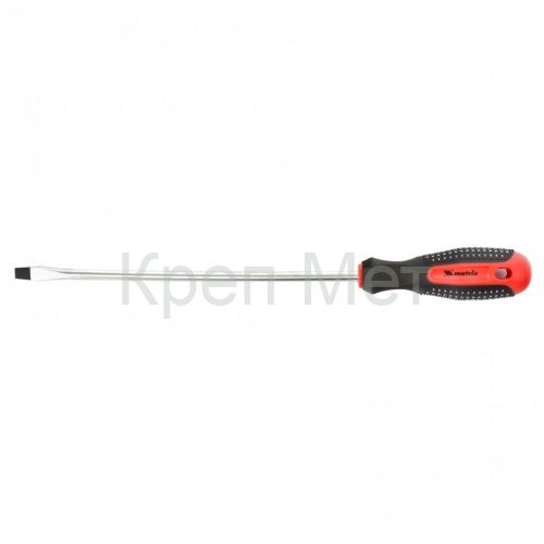 Отвертка Fusion, SL8 х 250 мм, CrV, трехкомпонентная рукоятка "Anti slip" Matrix