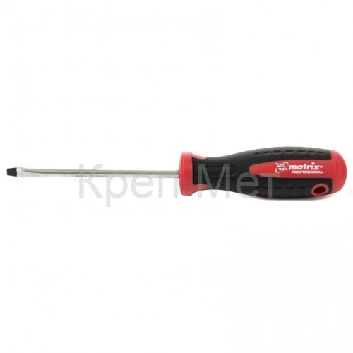 Отвертка Profi, SL5.5 х 100 мм, S2, двухкомпонентная рукоятка Matrix