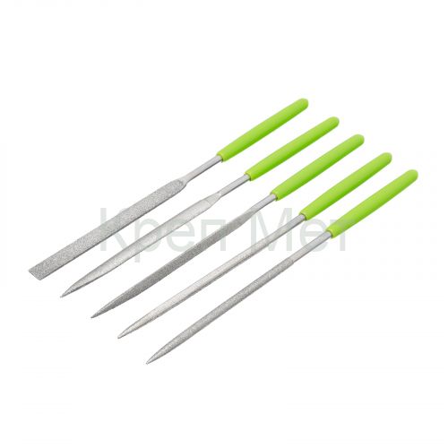 Набор надфилей алмазных, 140 х 70 х 3 мм, 5 шт Сибртех