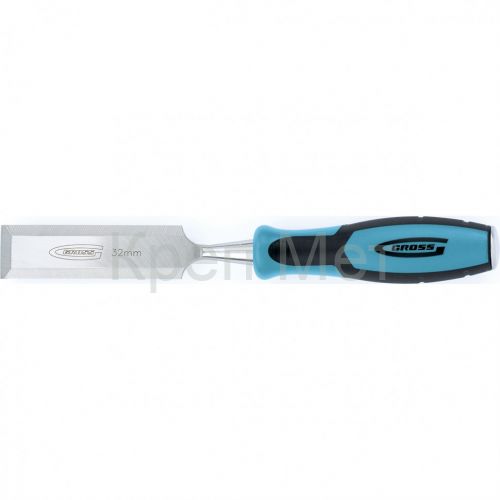 Долото-стамеска Piranha, 32 мм, двухкомпонентная эргономичная рукоятка Gross