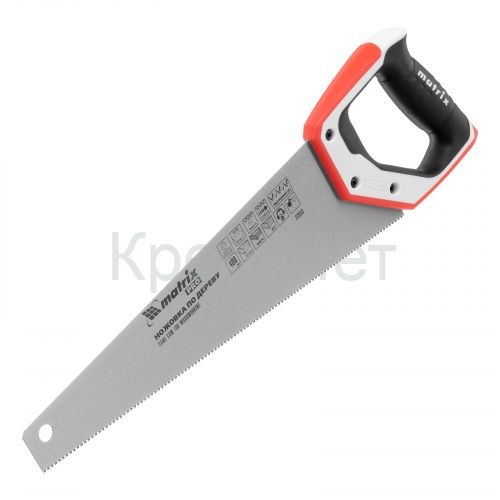 Ножовка по дереву для точных пильных работ, 400 мм, каленый зуб 3D, 14 TPI, трехкомпонентная рукоятка, Pro Matrix