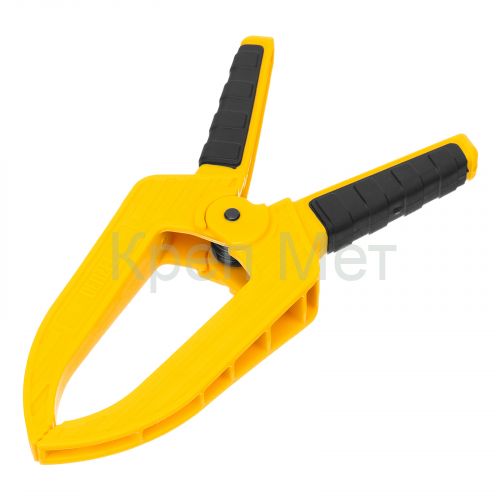 Струбцина клещеобразная, удлиненная 50 х 80 мм двухкомпонентные рукоятки Denzel