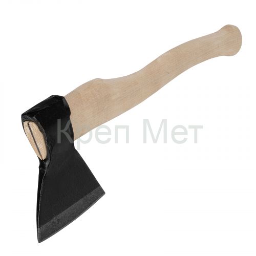 Топор кованный, в сборе, 1340/1700 г, деревянное топорище, 500 мм, А2