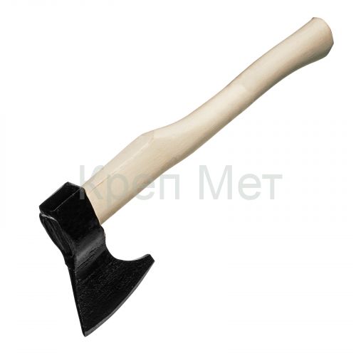 Топор кованый, в сборе, 700/950 г, деревянное топорище, 400 мм, таежный "Олень"