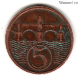 Чехословакия 5 геллеров 1931