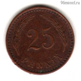 Финляндия 25 пенни 1942 S