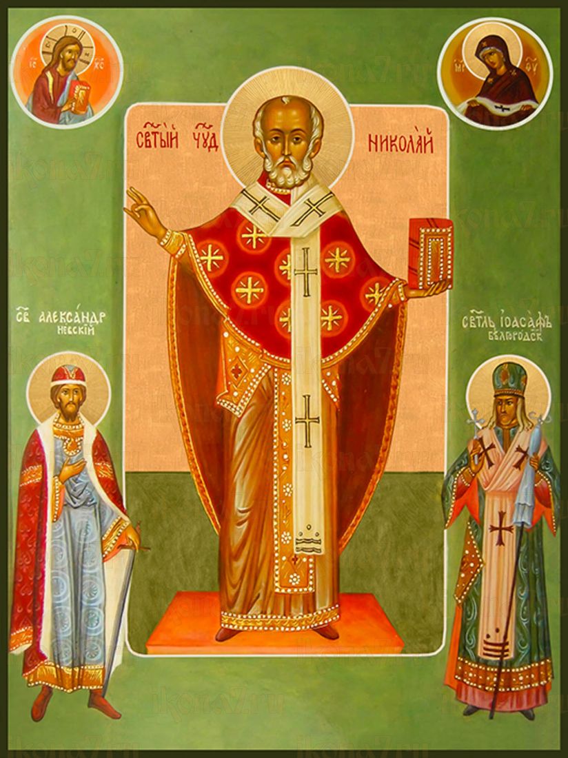 Икона Николай Чудотворец (Премиум UV-печать)(ЮДД-536)
