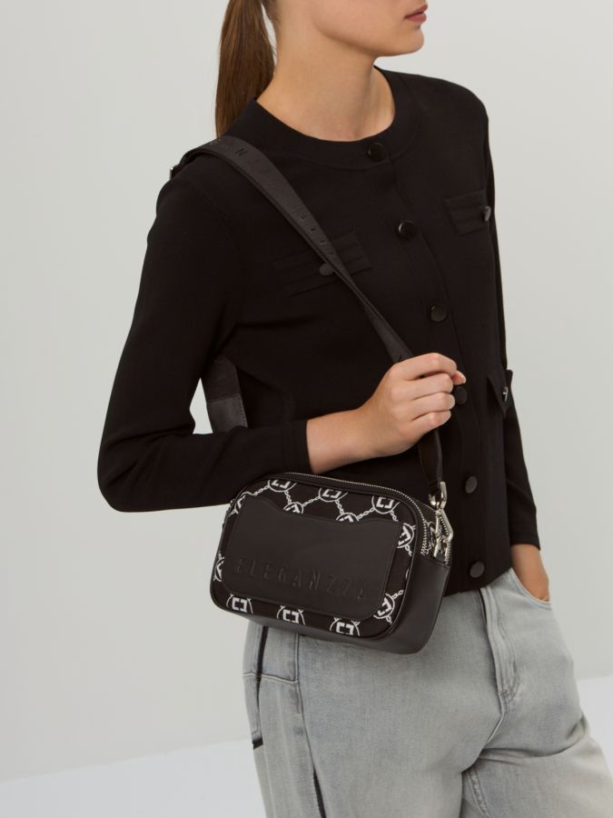 Сумка через плечо ELEGANZZA ZG-24145 black/white