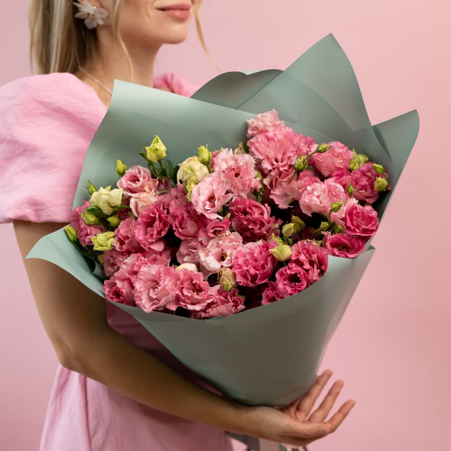 Эустома 15 шт розовая