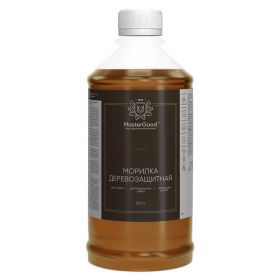 Морилка Деревозащитная Master Good 0.5л Водная, Махагон, Дуб, Орех, Мокко, Эбеновое Дерево, Лиственница, Сосна, Красное Дерево  / Мастер Гуд