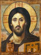 Икона Христос Пантократор Синайский (Премиум UV-печать)(ЮДД-718)