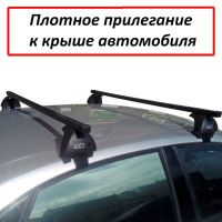 Багажник на крышу Kia Sportage 2016-2022 (без рейлингов), ЕД, стальные прямоугольные дуги