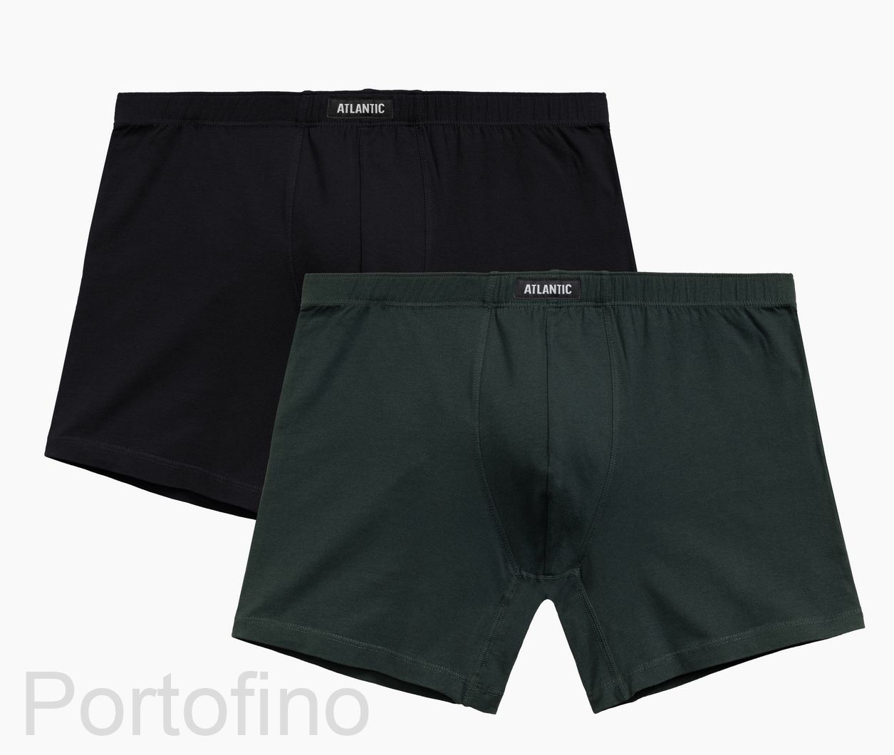 2MH-173 Трусы шорты мужские удлиненные Solid Long Atlantic - набор 2 штуки