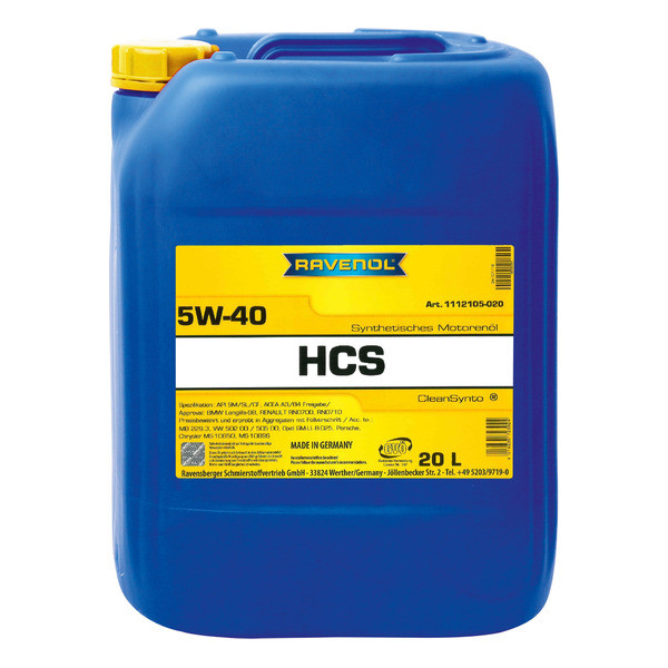 Ravenol HCS 5W-40, 20л