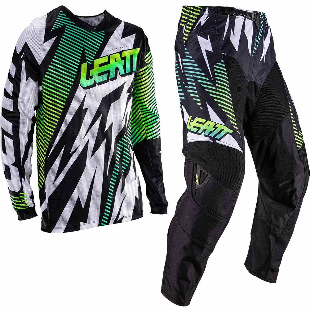 Leatt Moto 3.5 Ride Kit Storm Teal (2026) джерси и штаны для мотокросса
