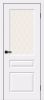 Межкомнатная Дверь Винил Bravo Скинни-15 White Pro / White Сrystal  / Браво