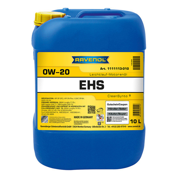 Ravenol EHS 0W-20, 10л