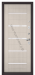 Стальная дверь "Мастино" Trust Eco. Шоколад букле/Бьянко ларче