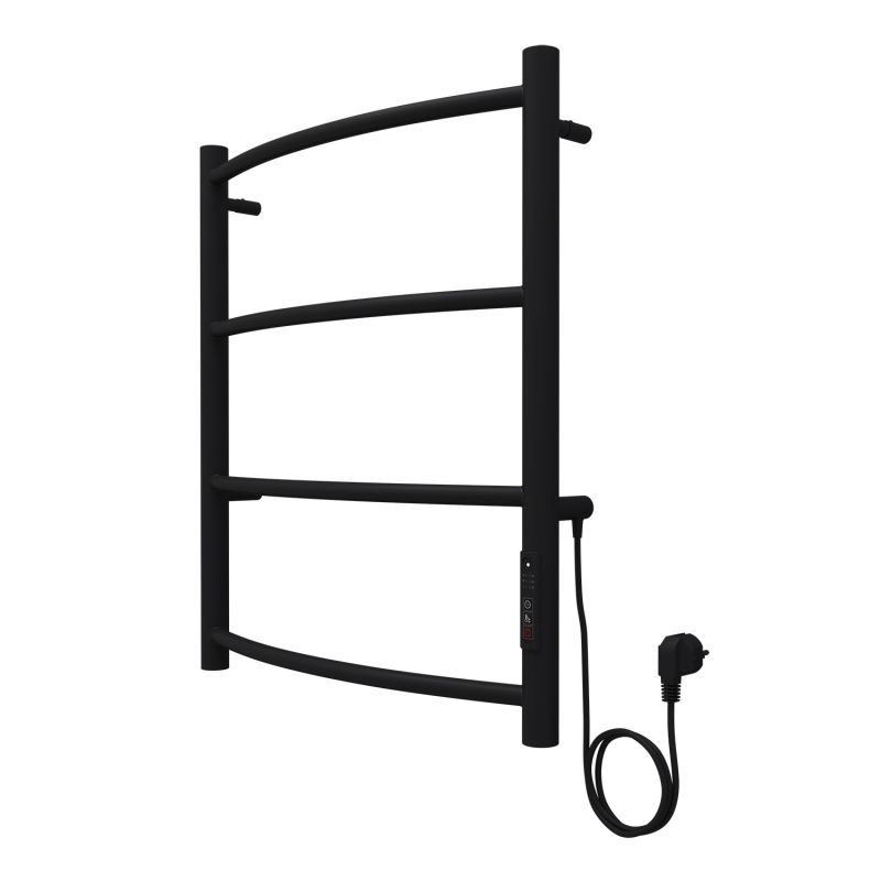 Полотенцесушитель электрический AZARIO VERONA 500/600 4 секции, черный AZ04856B