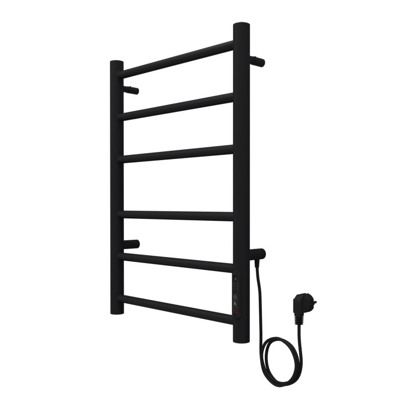 Полотенцесушитель электрический AZARIO PARMA 400/600 6 секций, черный AZ10846B