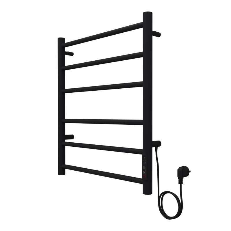 Полотенцесушитель электрический AZARIO PARMA 500/600 6 секций, черный AZ10856B